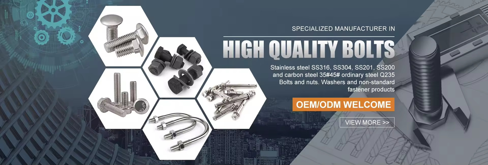 Χάλυβα Hex Nut Bolts