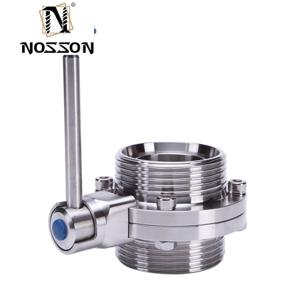 304 316L Υγιεινής από ανοξείδωτο χάλυβα SMS 3a Dairy Union Set Type Butterfly Valve για υγιεινές εφαρμογές και προσιτές τιμές