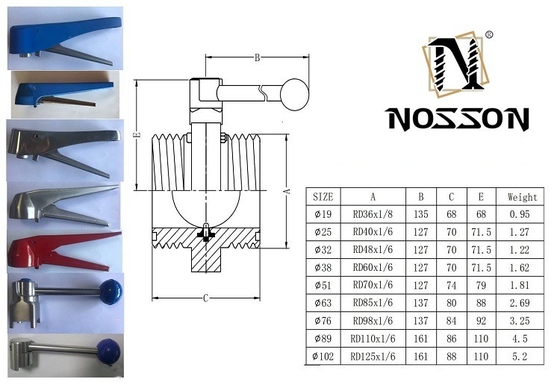 ISO9001 πιστοποιημένη SS304 SS316 Υγιεινή ατσάλινη συγκόλληση Τελική χειροκίνητος τύπου βαλβίδα πεταλούδας για τη διανομή αερίου μέσα