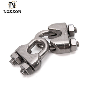 Δύο λαμπτήρες σωλήνων GB Standard Stainless Steel Wire Rope Clip για DIN741 Συναρμολογητικά Προσαρμόσιμα OEM Υποστηρίζεται