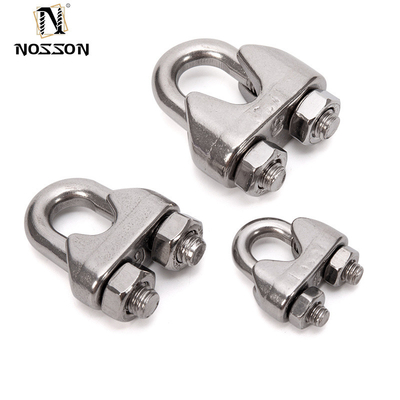 Δύο λαμπτήρες σωλήνων GB Standard Stainless Steel Wire Rope Clip για DIN741 Συναρμολογητικά Προσαρμόσιμα OEM Υποστηρίζεται