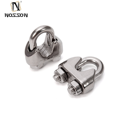 Δύο λαμπτήρες σωλήνων GB Standard Stainless Steel Wire Rope Clip για DIN741 Συναρμολογητικά Προσαρμόσιμα OEM Υποστηρίζεται