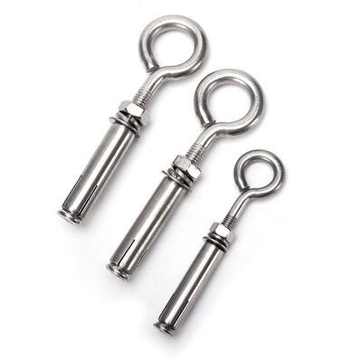 JIS Standard 304 από ανοξείδωτο σκυρόδεμα με μακρύ μανίκι άγκυρα γάντζο βρόχο μάτι με πλυντήριο καρυδιών 1.6m2 m2.5m3 m4 m5 m6 m8 m10 m12 m14 m16 m20