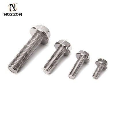 Τελεία από ψευδάργυρο SUS304 316 Εξακόσμητες βίδες κεφαλής φλάντζας M5 M6 M8 M10 M12 M14 M16 M20 DIN ISO Σημαντική ποιότητα 304/316