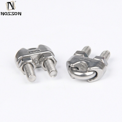 Προσαρμοσμένη υποστήριξη OEM M6 Stainless Steel Wire Rope Cable Clip Clamp U Bolt Saddle Fastener για μετρικό σύστημα μέτρησης