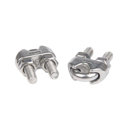 DIN Standard Stainless Steel Cable Management Wire Rope Clip για την προστασία καλωδίων 12 mm σε εφαρμογές βαριάς χρήσης
