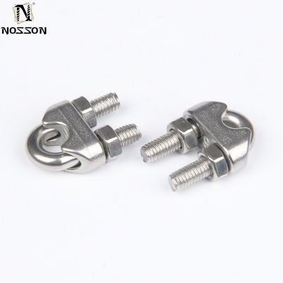 DIN Standard Stainless Steel Cable Management Wire Rope Clip για την προστασία καλωδίων 12 mm σε εφαρμογές βαριάς χρήσης