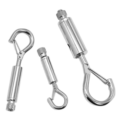 OEM Προσαρμοσμένο 4,6mm-12mm Wire Rope Lock Head Pendant Light Panel Light Pendant Hook με φουλάρι ασφαλείας και γάντζους ελαστικών