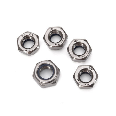 Μετρικό σύστημα μέτρησης DIN985 DIN 982 Nyloc Nylon Nylock Lock Nut Nuts για εξαρτήματα μηχανών απλό φινιρισμένο ατσάλι άνθρακα