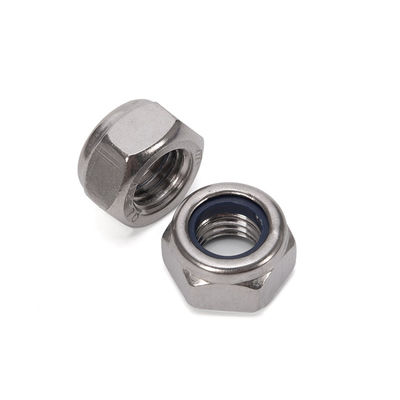Μετρικό σύστημα μέτρησης DIN985 DIN 982 Nyloc Nylon Nylock Lock Nut Nuts για εξαρτήματα μηχανών απλό φινιρισμένο ατσάλι άνθρακα