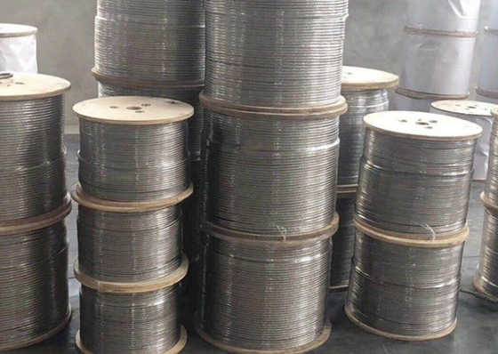 Κρατητήρα καλωδίων AISI SUS 304 316 Ατσάλινο σύρμα 1mm 1.5mm 2mm 3mm 4mm 5mm 6mm 7mm 8mm 9mm 10mm Προσαρμοσμένο χρώμα