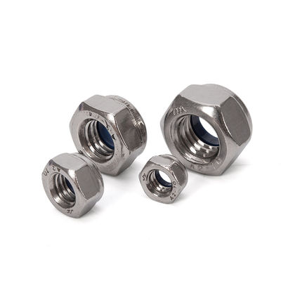 304 από ανοξείδωτο χάλυβα M3 Nylon Lock Nut Metal Self-Locking Nut Ζυγισμένη απελευθέρωση M3 Nut Metric Carbon Steel Plain finish