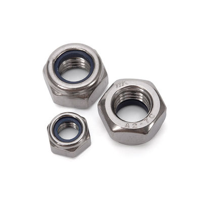 304 από ανοξείδωτο χάλυβα M3 Nylon Lock Nut Metal Self-Locking Nut Ζυγισμένη απελευθέρωση M3 Nut Metric Carbon Steel Plain finish