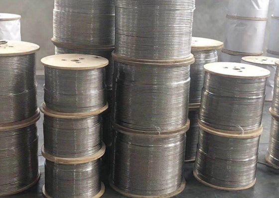 Προσαρμοσμένο χρώμα από ανοξείδωτο χάλυβα Rigging Railing σχοινί καλώδιο σύρμα για φυτική αναρρίχηση Clothesline και φράχτη σκιά ιστιοφόρο