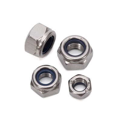 304 από ανοξείδωτο χάλυβα M3 Nylon Lock Nut Metal Self-Locking Nut Ζυγισμένη απελευθέρωση M3 Nut Metric Carbon Steel Plain finish