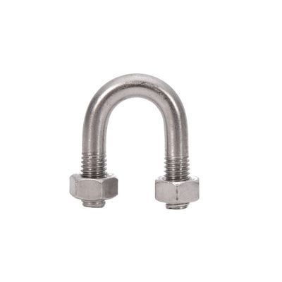 Υψηλής αντοχής από ανοξείδωτο χάλυβα M8 τετραγωνικό U μπουλόνι Πρότυπο ANSI/ASME για θαλάσσιες εφαρμογές