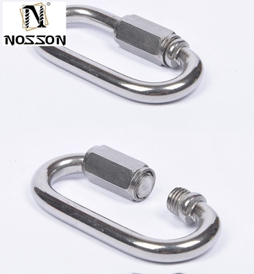 Βιομηχανία Μηχανές Μεταλλικό υλικό 3 mm έως 12 mm Ατσάλι από ανοξείδωτο χάλυβα Quick Link Chain Connecting Link with ZINC PLATED Finish