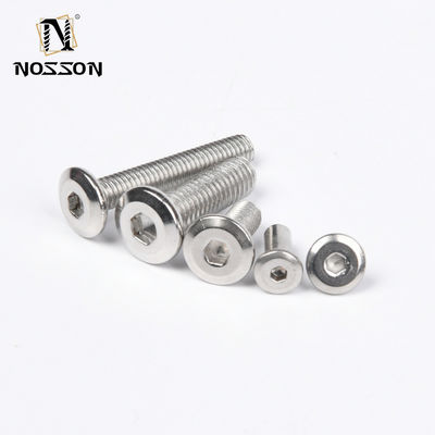 Ατσάλι από ανοξείδωτο ατσάλι Allen Flat Countersunk Head Hex Countersink Hexagon Socket Undercut Screws