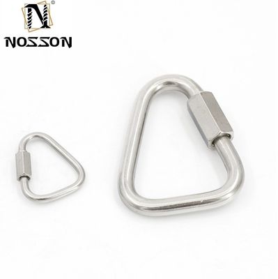 Υψηλά γυαλισμένο υλικό και ψευδαργύριο επιχρισμένο φινίρισμα γαλβανισμένο οβάλ γρήγορο σύνδεσμο για εξατομικευμένο μέγεθος