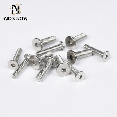 Ατσάλι από ανοξείδωτο ατσάλι Allen Flat Countersunk Head Hex Countersink Hexagon Socket Undercut Screws