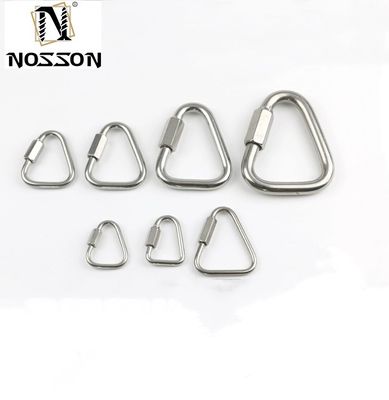 Υψηλά γυαλισμένο υλικό και ψευδαργύριο επιχρισμένο φινίρισμα γαλβανισμένο οβάλ γρήγορο σύνδεσμο για εξατομικευμένο μέγεθος