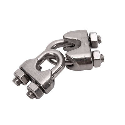 ΖΙΝΚΑΤΙΚΟ Τελειοποίηση 7,9 mm Χυτοχάλυβα U-Bolt Simplex Wire Rope Cable Clip για βιομηχανική και βιομηχανία τροφίμων και ποτών