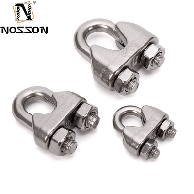 ΖΙΝΚΑΤΙΚΟ Τελειοποίηση 7,9 mm Χυτοχάλυβα U-Bolt Simplex Wire Rope Cable Clip για βιομηχανική και βιομηχανία τροφίμων και ποτών