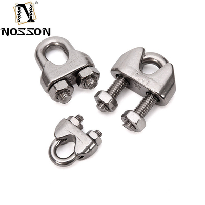 ΖΙΝΚΑΤΙΚΟ Τελειοποίηση 7,9 mm Χυτοχάλυβα U-Bolt Simplex Wire Rope Cable Clip για βιομηχανική και βιομηχανία τροφίμων και ποτών
