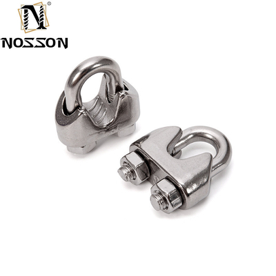 ΖΙΝΚΑΤΙΚΟ Τελειοποίηση 7,9 mm Χυτοχάλυβα U-Bolt Simplex Wire Rope Cable Clip για βιομηχανική και βιομηχανία τροφίμων και ποτών