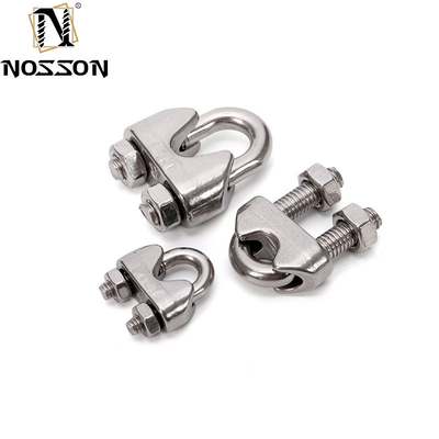 ΖΙΝΚΑΤΙΚΟ Τελειοποίηση 7,9 mm Χυτοχάλυβα U-Bolt Simplex Wire Rope Cable Clip για βιομηχανική και βιομηχανία τροφίμων και ποτών