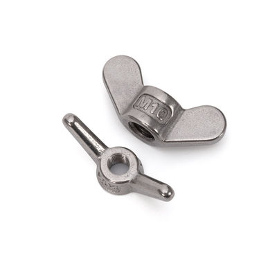 Ζυγισμένα μετρικά φτερούγα πεταλούδας από ανοξείδωτο χάλυβα M8 για βαριές βιομηχανικές εφαρμογές σε μετρικό σύστημα