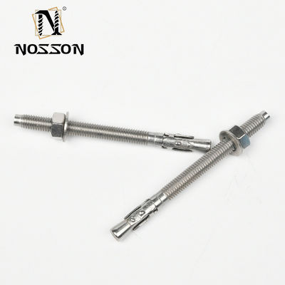DIN Standard Silver Zinc Plated Galvanized Steel Wedge Anchor Bolts M8 M10 M12 M14 M16 M20 M24 με φινίρισμα παθητικοποίησης