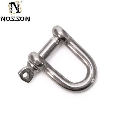 8mm γυαλιστερό Marine D-type DIN82101 Heavy Duty Hardware Shackle με Coller Pin για ανύψωση σε λύσεις λιανικής βιομηχανίας