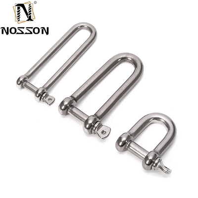8mm γυαλιστερό Marine D-type DIN82101 Heavy Duty Hardware Shackle με Coller Pin για ανύψωση σε λύσεις λιανικής βιομηχανίας
