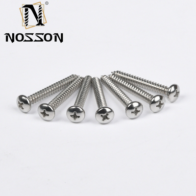 Μετρική SS304 SS316 από ανοξείδωτο χάλυβα M2.5 JIS Phillips Flat Head Self Tapping Screw για μέταλλο στο πρότυπο JIS