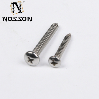 Μετρική SS304 SS316 από ανοξείδωτο χάλυβα M2.5 JIS Phillips Flat Head Self Tapping Screw για μέταλλο στο πρότυπο JIS