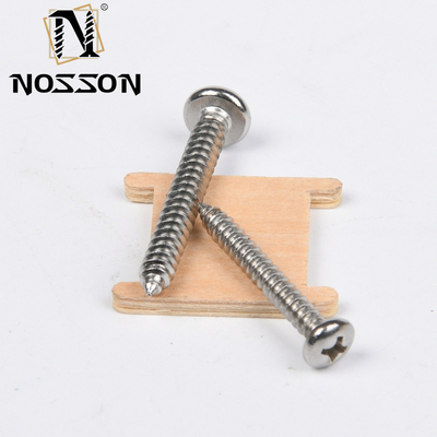 Μετρική SS304 SS316 από ανοξείδωτο χάλυβα M2.5 JIS Phillips Flat Head Self Tapping Screw για μέταλλο στο πρότυπο JIS