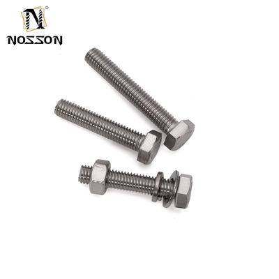 SS 304 316 Ζυθοποιημένο χάλυβα DIN931 DIN933 Μισό νήμα Εξακόσμιες κεφαλές βίδες και νάτσες M3 M4 M5 M6 M8 M10 M12 M14 M16 M20 Καθαρό φινίρισμα