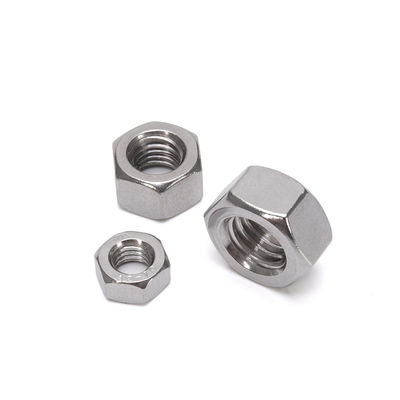 Μετρικό Hex Head Nut Din934 M4 για τη λιανική βιομηχανία Πρότυπο JIS ανοξείδωτου χάλυβα 201/304/316 Προσαρμοσμένο