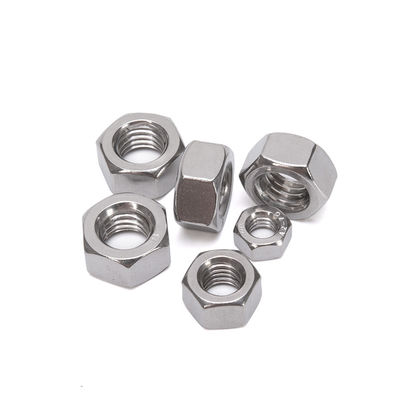 Μετρικό Hex Head Nut Din934 M4 για τη λιανική βιομηχανία Πρότυπο JIS ανοξείδωτου χάλυβα 201/304/316 Προσαρμοσμένο