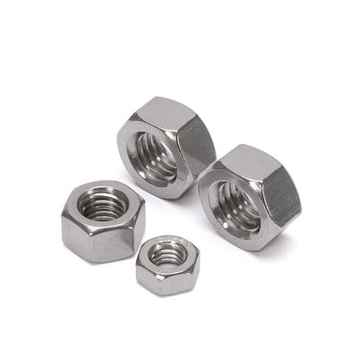 Μετρικό Hex Head Nut Din934 M4 για τη λιανική βιομηχανία Πρότυπο JIS ανοξείδωτου χάλυβα 201/304/316 Προσαρμοσμένο