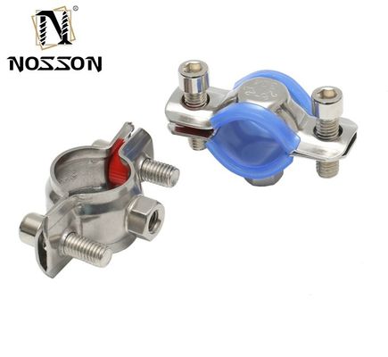 ODM εξατομικευμένη υποστήριξη από ανοξείδωτο χάλυβα 304 ηλεκτροσυσσώπησης ατσάλι Cushioned Clamp για τα σωλήνες τροφίμων και ποτών της Dongguan