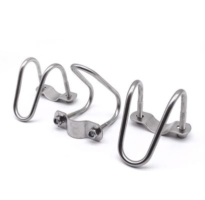 Ατσάλι από ανοξείδωτο χάλυβα 304 316 Διπλή Κρεμάστρα για σωλήνες σε σχήμα U για M3 M4 M5 M6 M8 M10 M12 M16 M20 σωλήνες JIS Standard Plain Finish