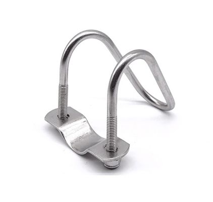 Ατσάλι από ανοξείδωτο χάλυβα 304 316 Διπλή Κρεμάστρα για σωλήνες σε σχήμα U για M3 M4 M5 M6 M8 M10 M12 M16 M20 σωλήνες JIS Standard Plain Finish