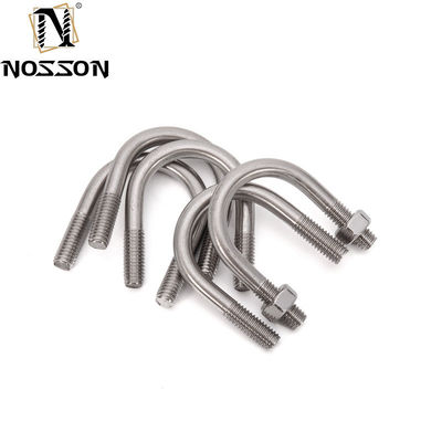 ΖΙΝΚΑΤΙΚΟ Τελειοποίηση ANSI Standard Stainless Steel Square U Bolt για υψηλή αντοχή και σκληρότητα M3 M4 M5 M6 M8 M10 M12 M16 M20
