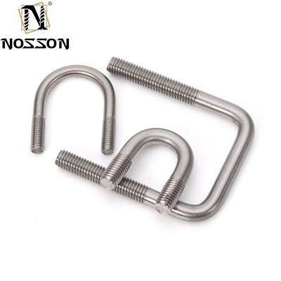 ΖΙΝΚΑΤΙΚΟ Τελειοποίηση ANSI Standard Stainless Steel Square U Bolt για υψηλή αντοχή και σκληρότητα M3 M4 M5 M6 M8 M10 M12 M16 M20