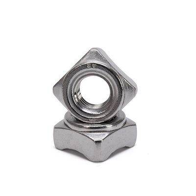 Πλαστικοί φινίρισμα ANSI/ASME Standard Stainless Steel Square Spot Welding Nuts για τη βιομηχανία υγείας