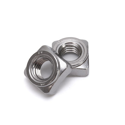 Πλαστικοί φινίρισμα ANSI/ASME Standard Stainless Steel Square Spot Welding Nuts για τη βιομηχανία υγείας