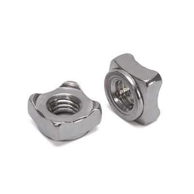 Πλαστικοί φινίρισμα ANSI/ASME Standard Stainless Steel Square Spot Welding Nuts για τη βιομηχανία υγείας