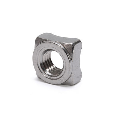 Πλαστικοί φινίρισμα ANSI/ASME Standard Stainless Steel Square Spot Welding Nuts για τη βιομηχανία υγείας